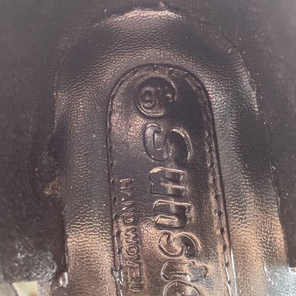 Sunsteps Men’s 9.5 Black Leather Slip On Hand Woven Fisherman Sandals Casual GUC - Picture 9 of 9